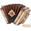 Miniatyrbillede 1 af 5: 3D Træpuslespil Accordion Håndværk Model Kits til Voksne at Bygge