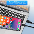 Pikkukuva 5 / 5: USB C - naar USB A -adapter, Type C -opladerkabelconnector