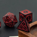 Miniatyrbillede 3 af 5: 7-delt polyhedral terningespil, dobbelt-farvet polyhedral terningespil,