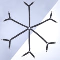 Miniatyrbillede 4 af 5: Justerbare elastiske monterede lagenstropper (3-vejs sort), Crisscross