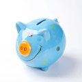 Miniatyrbilde 5 av 5: Vert-Gifts Stor Sparegris Gris med Hjerter for Barn og Voksne green