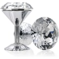 Miniatyrbillede 2 af 5: Et par ekstra store 60mm glas krystal gardin holdbacks slips