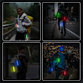 Miniatyrbillede 5 af 5: 6 stk. reflekterende LED-blinklys til tasker, 3 LED-tilstande, sikkerhedslys, reflekser til