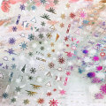 Miniatyrbillede 3 af 7: Jule Nail Art Stickers 16 Ark Decals Selvklæbende DIY N