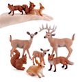 Miniatyrbild 3 av 5: Simuleringsdjur Ren Ekorre Röd Räv Djurmodell Set W