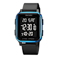 Miniatyrbillede 1 af 5: Afslappet Digital Multifunktionelt Armbåndsur med Nedtællingstimer og LED-lys 50M Vandafvisende (Blue)