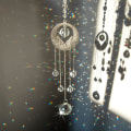 Miniatyrbillede 2 af 5: Engel Vinger Charm Krystal Sol Fanger Ornament til Vindue Have
