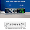 Miniatyrbild 3 av 5: LED Digital Väckarklocka Snooze Temperatur Datum Visning USB