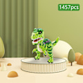 Miniatyrbillede 3 af 5: 1457 stk. Micro Building Blocks Legetøj, Mini Dinosaur Bricks, Byggeklodser, Byggeklodser, Genanvendelige (Velociraptor)