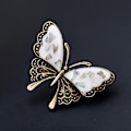 Miniatyrbillede 2 af 4: Broche Knapper, Hvide Sommerfugl Skjorte Pin Knapper, Sikkerhedsbrosche,