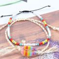 Miniatyrbilde 4 av 5: Strand Rainbow Shell Feet Chains (4 stykker) Bohemian Håndlaget Adj