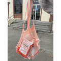 Miniatyrbild 2 av 5: Mesh Net Bag med lång axelrem, stretchbar, återanvändbar