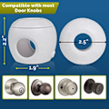 Pikkukuva 4 / 5: Lapsilukko ovenkahvaan (4 kpl) Vaikea poistaa Dual-Lock D