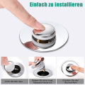 Miniatyrbild 4 av 5: Universell diskbänkavlopp, pop-up diskbänkspropp, lämplig för badkar, C