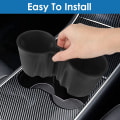 Miniatyrbilde 3 av 5: Svart - 1-delt toposisjons koppholder for Tesla Model 3 og Mo