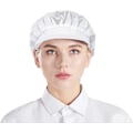 Miniatyrbillede 5 af 5: 3-pak mesh kokkehatte - Hvide, unisex køkkenhatte med mesh, W