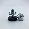 Miniatyrbillede 3 af 5: 4X Møbelbenskruer M6x22 + 4X Klo-møtrikker M6 justerbar End c