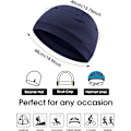 Miniatyrbilde 3 av 5: 4 Skull Caps Menn Myk Bomulls Beanie Sovehatter Stretch Hjelm Multifunksjonell Liner Hodeplagg for Menn Kvinner