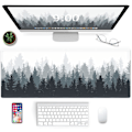 Miniatyrbillede 2 af 5: Gaming Mousepad Skovbaggrundsmønster 31,5 x 11,8 x 0,12 Tommer Mousepad Lang Udvidet Mousepad Skrivebordsmåtte Skridsikker