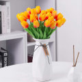 Miniatyrbilde 3 av 5: 10 stk oransje kunstige tulipaner, falske blomster i latexmateriale B