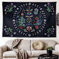 Miniatyrbillede 5 af 5: 130x150cm Mandala Vægophæng Gobelin til Natur Dekorationer Sengetæppe Tæppe til Hjem Stue Soveværelse Sovesal Dekor(E)