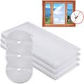 3-pack (vit, 1,3*1,5m) Fly Screen Fönster DIY Självhäftande Ins