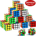 Sæt med 24 Mini Magic Cubes 3 x 3 x 3 cm - Gave til børns fødselsdag