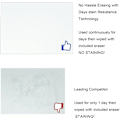 Miniatyrbillede 2 af 5: 1 x magnetisk whiteboard, 3 penne, 1 whiteboard-viskelæder Magnetisk wh