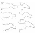 Miniatyrbilde 4 av 5: 6 stk. fjærklemmer for frontlykter, stål frontlykt frontlykt dip sele frontlykt pæreholder fjærklemme klemme 5ZHSFULLKIT for H1/H3/H4/H7