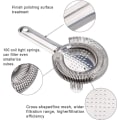 Miniatyrbillede 4 af 5: Rustfrit Bar Strainer Rustfrit Cocktail Strainer i Rustfrit Stål 10x