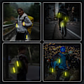 Miniatyrbillede 5 af 5: (Gul) 6 stk. Reflekterende LED Blinkende Lyspose Vedhæng - 3 LED-tilstande - Sikkerhedslys - R
