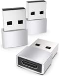 Sølv USB c til USB-adapter 3-pak Kompatibel med iPhone 13 12