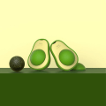 Miniatyrbillede 3 af 5: Spiselig Avocado Catnip Bold Kattelegetøj Til Katte Slik Tænder Rene