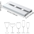 Miniatyrbilde 2 av 5: (Hvit) 2 Stk Hengende Vinglassholder, Hengende Glassholder, Vinglasshylle, Glassholder, Vinglassholder for Hjemmet