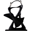 Miniatyrbilde 4 av 4: Dansende par statue skulptur abstrakt dansende par statue,