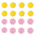 Miniatyrbild 1 av 3: Broderad patch, patch-16 stycken (gul/rosa) C