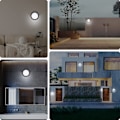 Miniatyrbillede 4 af 7: LED Moderne Indendørs Væglampe, Mat Sort 1-Lyset Væglampe L