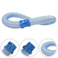 Miniatyrbillede 3 af 5: Sæt med 1 Twist Lock-slangesektioner, 1 x 1 m, til hydrauliske poolrensningsrobotter, blå