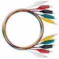 Miniatyrbillede 4 af 6: Testkabel alligator clips forbindelseskabel 5 farver 10 lang 50C
