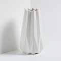 Miniatyrbillede 1 af 5: Keramisk Vase Pampas Græs Vase Håndlavet Geometrisk Hvid Guld