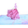 Miniatyrbild 2 av 5: 3D-pop-up-kort med kuvert för alla hjärtans dag, födelsedag, bröllop