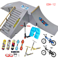 Miniatyrbillede 1 af 5: Finger Skateboarding Ramp Set Skateboarding Park Set Site Pr