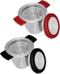 18/8 Rostfritt Stål Teinfuser, Stor Kapacitet och Dubbel Hand