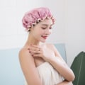 Miniatyrbillede 5 af 5: Rose+Gris , Badehætte, 2 stk. Genanvendelig badehætte til kvinder