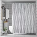 180x180cm Basics Duschdraperi med Chevron-mönster