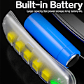 Miniatyrbillede 3 af 5: 2 stk. Hovedlampe 3 Switch Modes COB LED Hovedlys Vandtæt