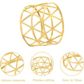 Miniatyrbillede 2 af 5: 12 Servietringe, Guld Servietspænde Servietholderringe Hult Design til Bryllupsfest Fødselsdag Jubilæumsmiddag Bordsdekoration