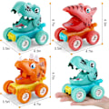 Miniatyrbild 2 av 5: Dinosaurie Leksaksbilar för Spädbarn Pojkar, Dino Leksaksbilar för 2 Åringar