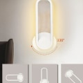 Miniatyrbillede 3 af 5: Guld farve væglampe soveværelse sengegavl lille natlampe kreativ