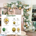 Miniatyrbillede 1 af 4: Sæt med 119 stk. Avocado Grøn Helium Latex Balloner til Pigebarn